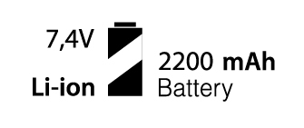 BATERÍA 2200 MAH INCLUIDA