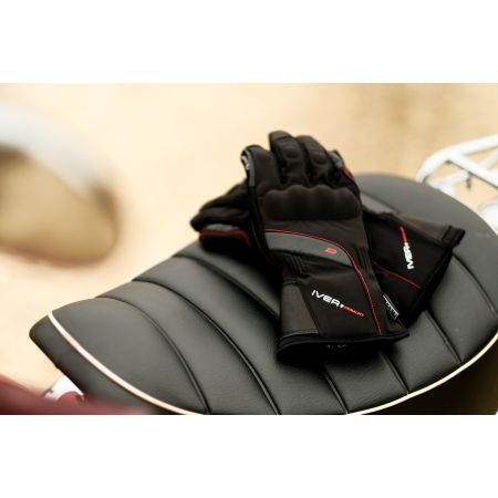 Guantes SUNTECH cortos racing GARIBALDI Negro/Fluor Verano