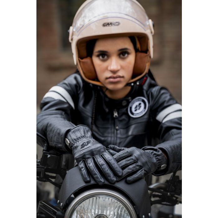 Chaqueta Moto Piel Garibaldi Moka Racer Sas-tec Lady