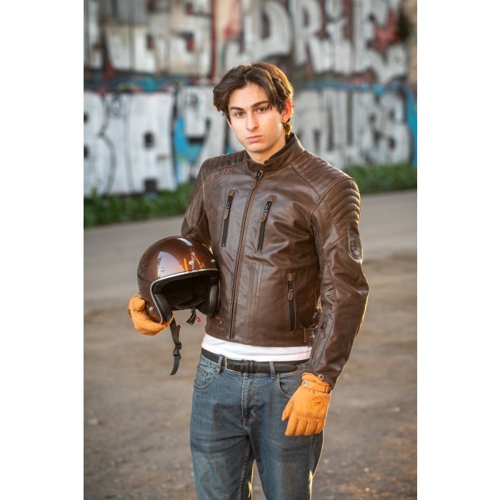 Chaqueta Moto Piel Garibaldi Bullrider