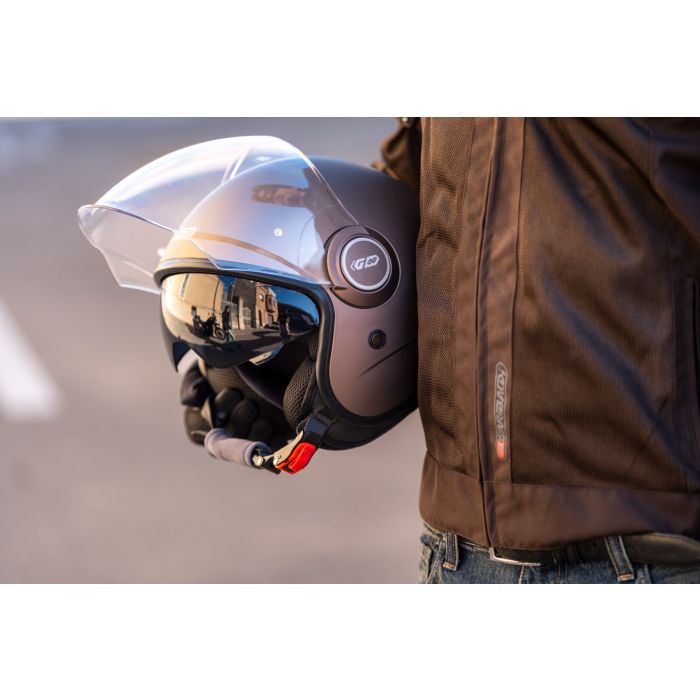 Casco Moto Jet Gari G21 Sunvisor