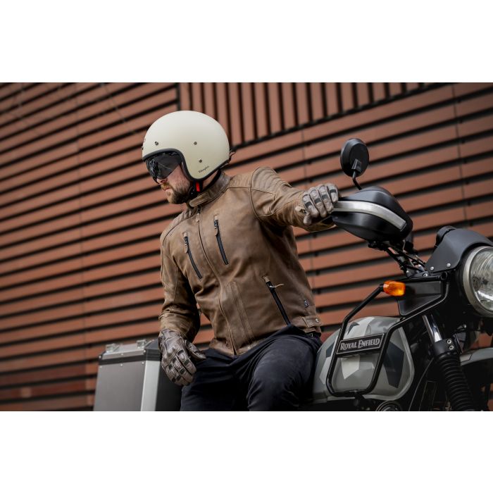 Casco Moto Jet Gari G03X Snap Buttons Fiberglass