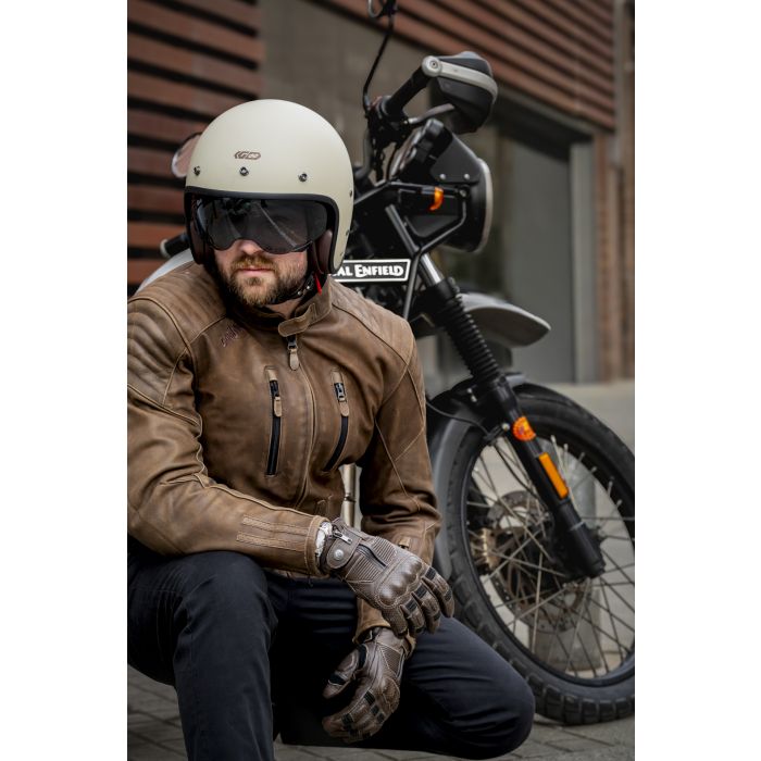 Casco Moto Jet Gari G03X Snap Buttons Fiberglass