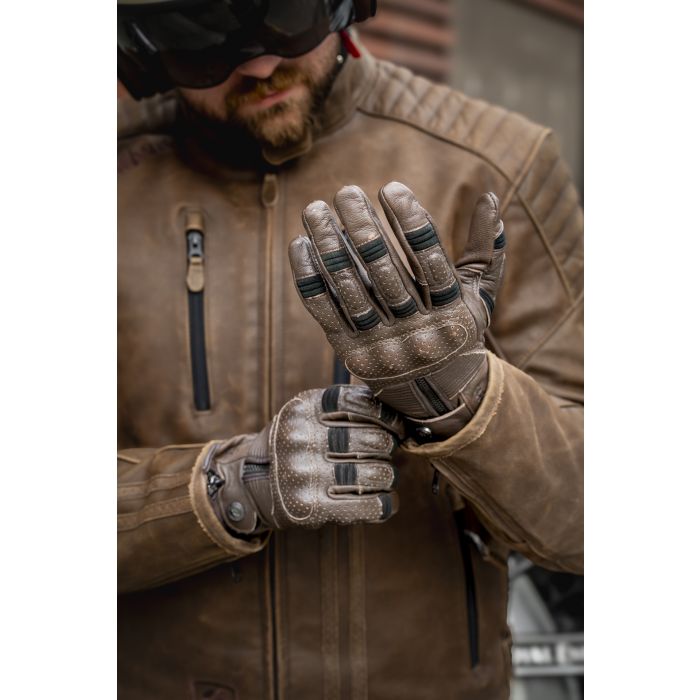 Guantes Moto Garibaldi Smoke Vintage Winter