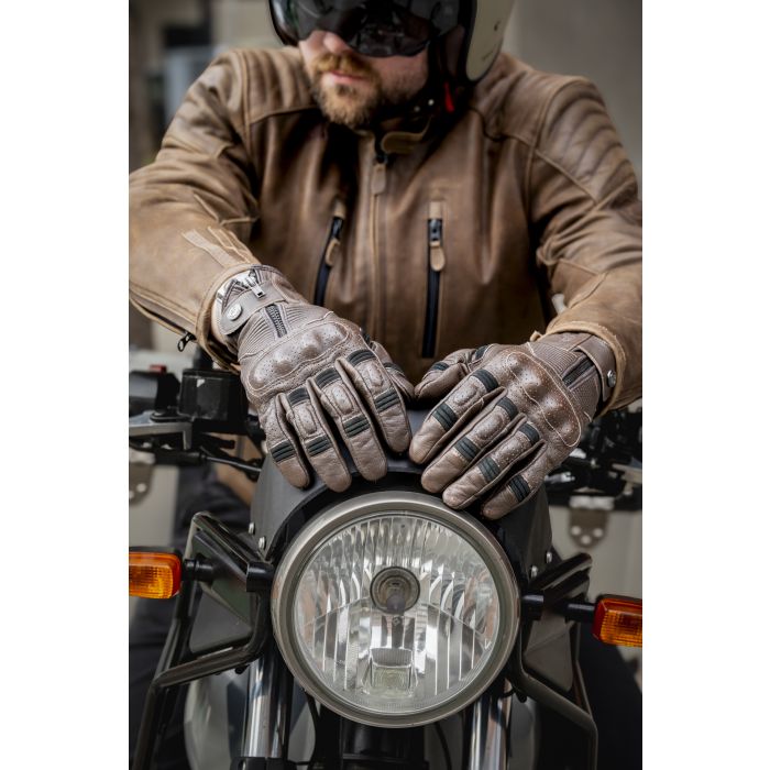 Guantes Moto Garibaldi Smoke Vintage Winter
