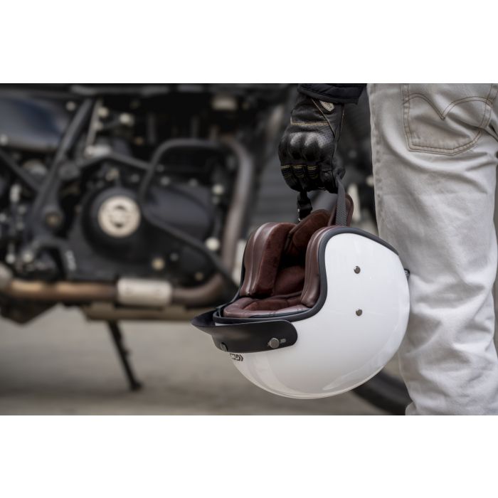 Casco Moto Jet Gari G03X Snap Buttons Fiberglass