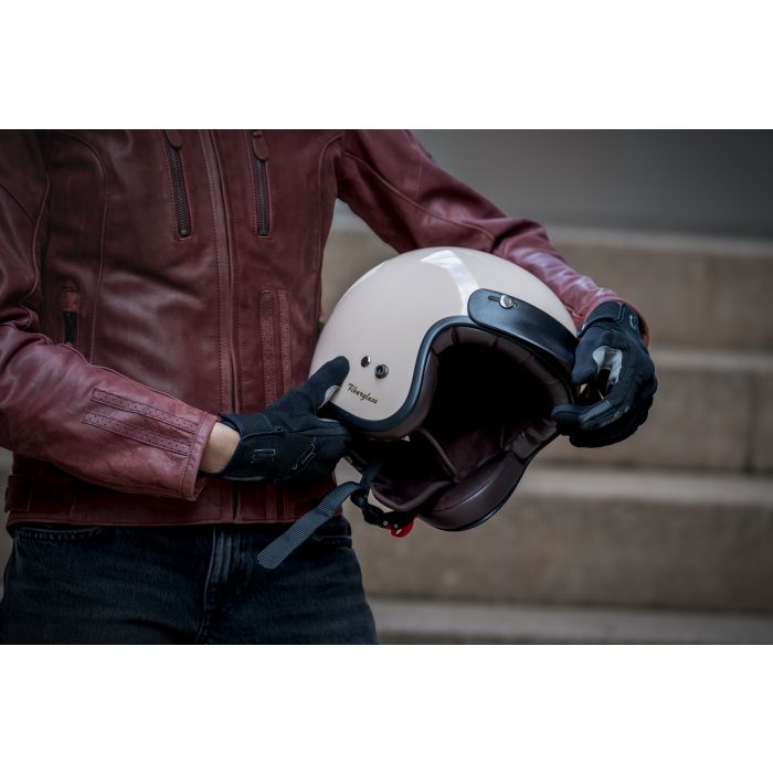 Casco Moto Jet Gari G02X Fiberglass