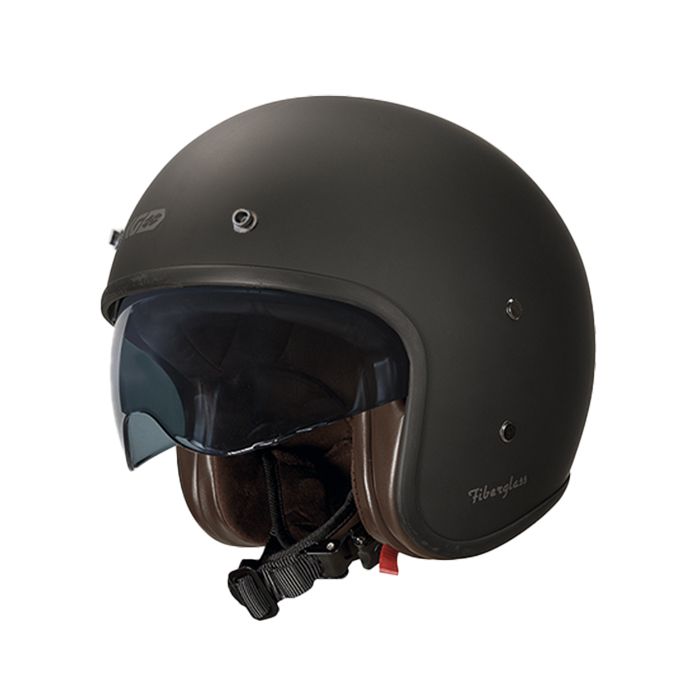 Casco Moto Jet Gari G03X Snap Buttons Fiberglass