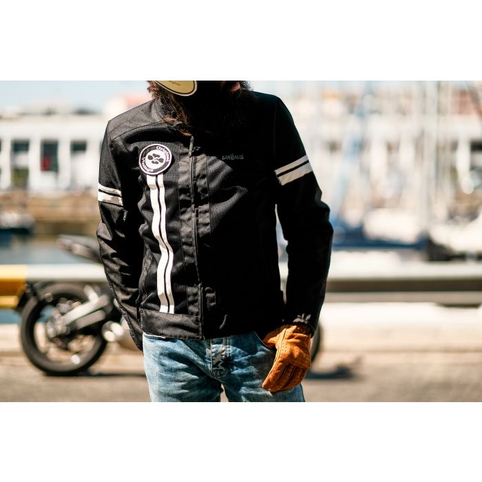 Chaqueta Moto Piel Garibaldi Moka Racer Lady