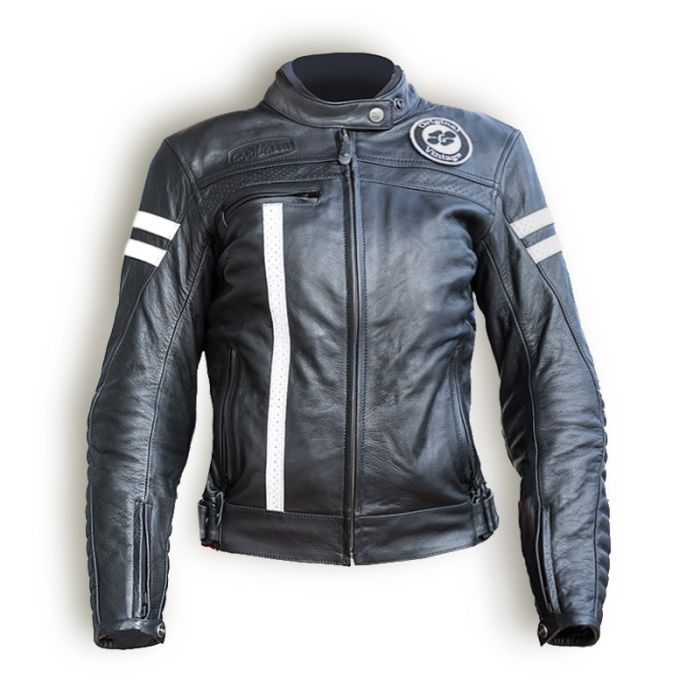 Chaqueta Moto Piel Garibaldi Moka Racer Lady