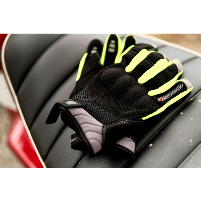 Guantes de motocicleta unisex de cuero y carbón para invierno