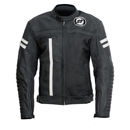 Chaqueta Moto Piel Garibaldi Moka Racer Sas-tec 
